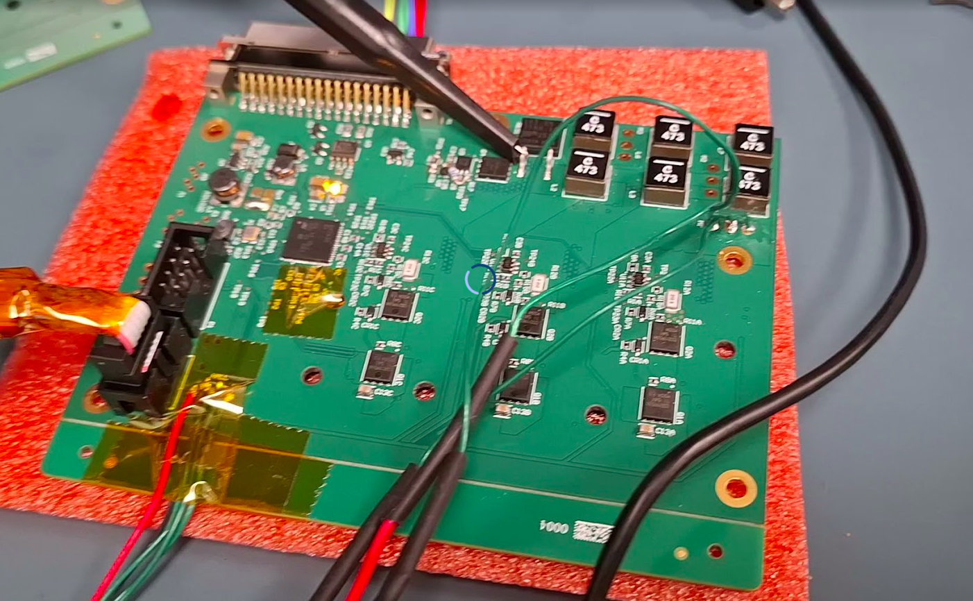 BLDC controller prototype under bench test