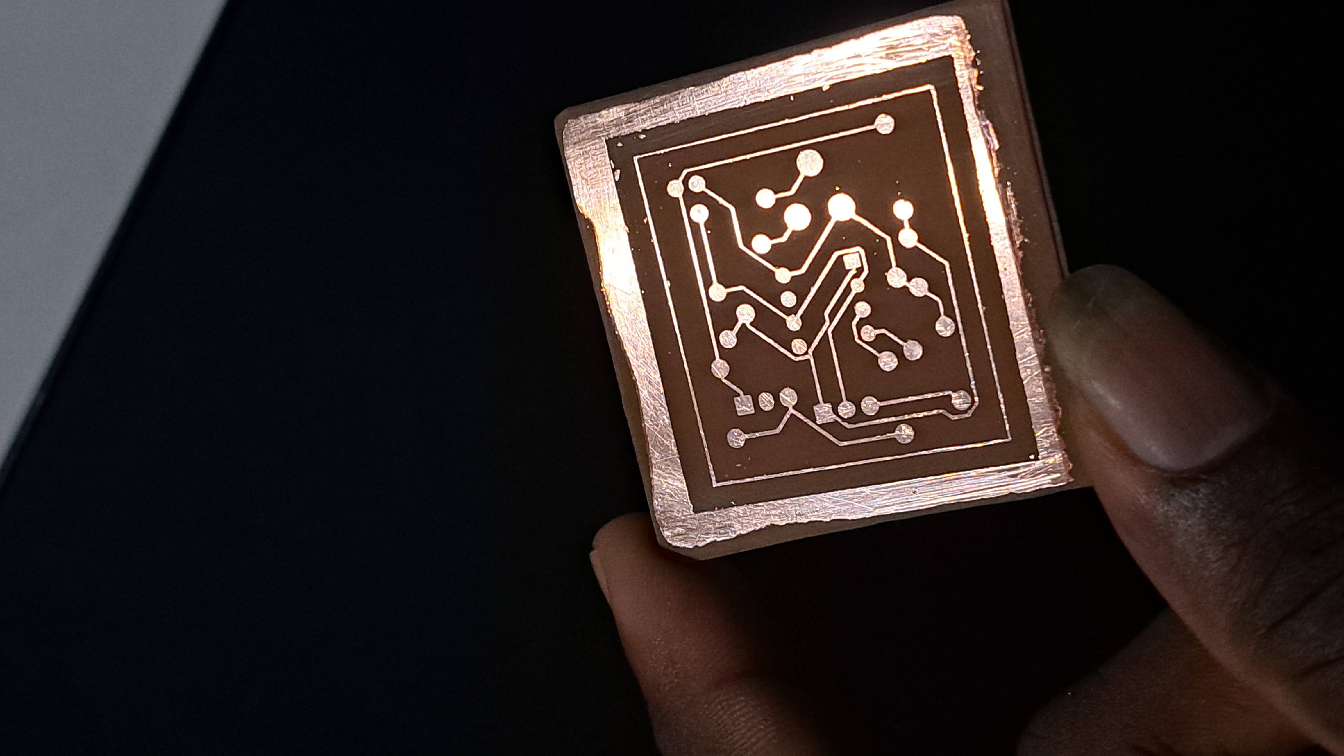 Chemically etched board